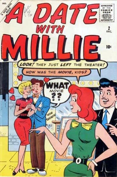 Cover for A Date with Millie (Marvel, 1959 series) #2