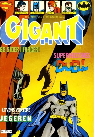 Cover for Gigant (Semic, 1977 series) #1/1981