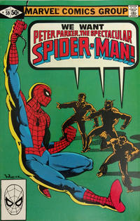 Cover for The Spectacular Spider-Man (Marvel, 1976 series) #59 [Direct]