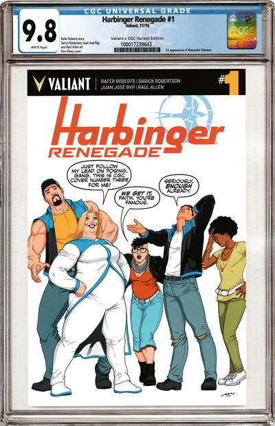 Cover for Harbinger Renegade (Valiant Entertainment, 2016 series) #1 [Cover E - Pere Pérez]