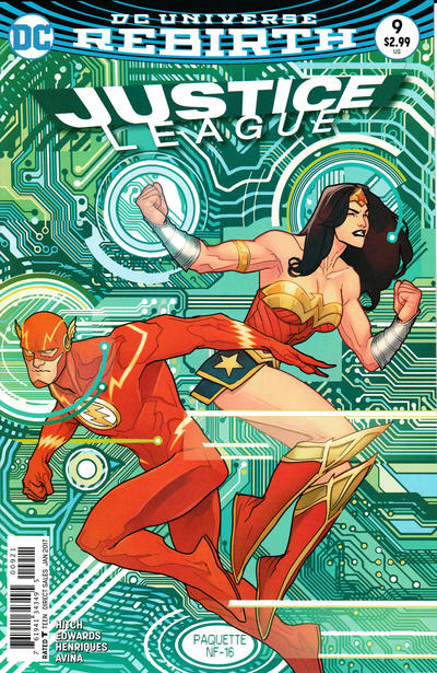 Cover for Justice League (DC, 2016 series) #9 [Yanick Paquette Cover]