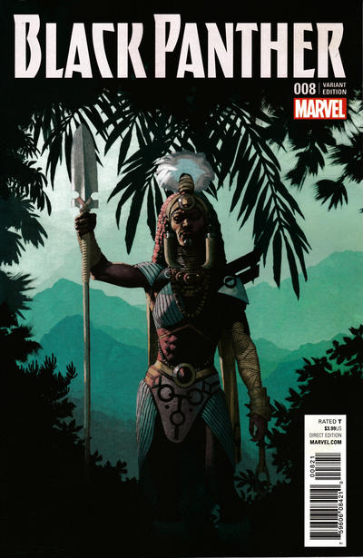 Cover for Black Panther (Marvel, 2016 series) #8 [Esad Ribic Connecting Cover D Variant]