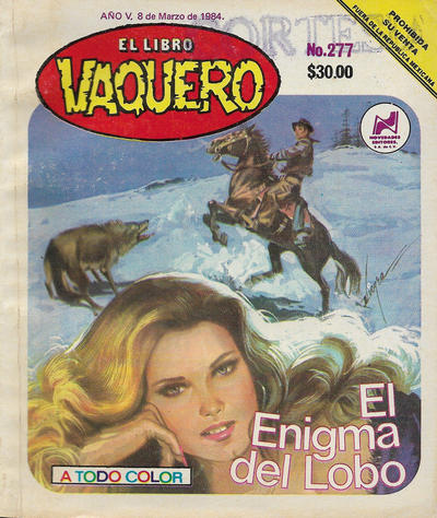 Cover for El Libro Vaquero (Novedades, 1978 series) #277