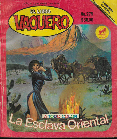 Cover for El Libro Vaquero (Novedades, 1978 series) #279