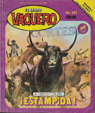 Cover for El Libro Vaquero (Novedades, 1978 series) #291