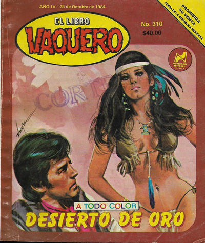 Cover for El Libro Vaquero (Novedades, 1978 series) #310