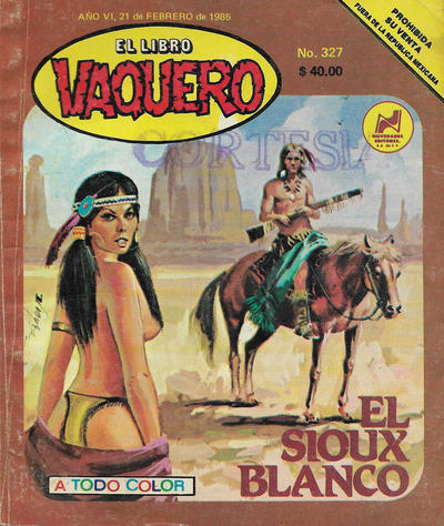 Cover for El Libro Vaquero (Novedades, 1978 series) #327
