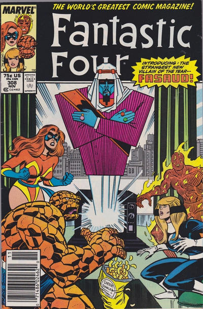 Cover for Fantastic Four (Marvel, 1961 series) #308 [Newsstand]