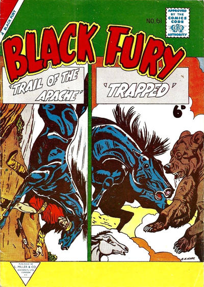 Cover for Black Fury (L. Miller & Son, 1957 series) #61