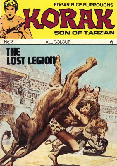 Cover for Edgar Rice Burroughs Korak, Son of Tarzan (Thorpe & Porter, 1971 series) #13