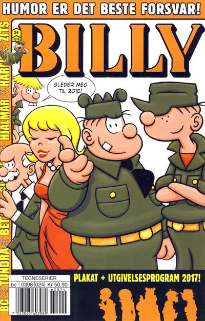 Cover for Billy (Hjemmet / Egmont, 1998 series) #24/2016