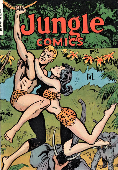 Cover for Jungle Comics (H. John Edwards, 1950 ? series) #34
