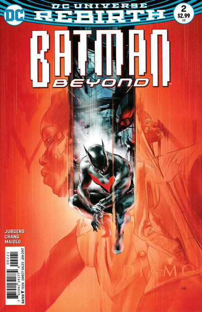 Cover for Batman Beyond (DC, 2016 series) #2 [Martin Ansin Cover]