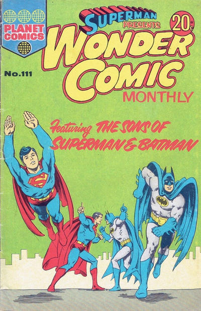 Cover for Superman Presents Wonder Comic Monthly (K. G. Murray, 1965 ? series) #111