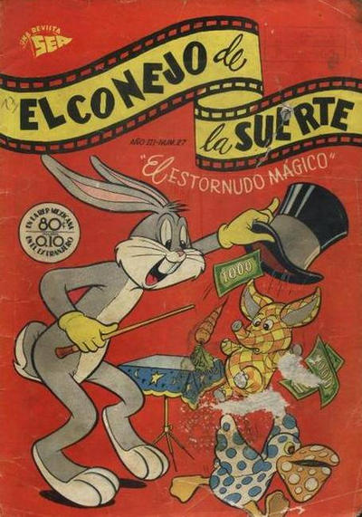 Cover for El Conejo de la Suerte (Editorial Novaro, 1950 series) #27