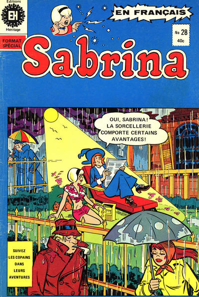 Cover for Sabrina La Jeune Sorcière (Editions Héritage, 1973 series) #28