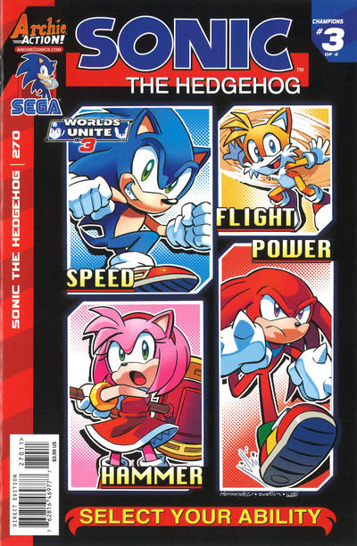 Cover for Sonic the Hedgehog (Archie, 1993 series) #270 [Jennifer Hernandez Regular Cover]