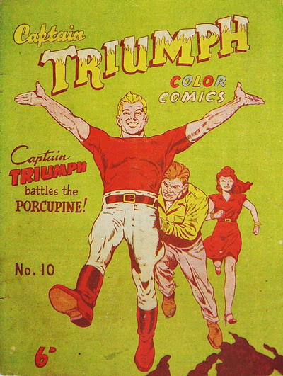 Cover for Captain Triumph Color Comic (K. G. Murray, 1948 series) #10