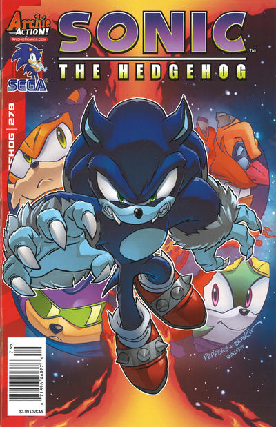Cover for Sonic the Hedgehog (Archie, 1993 series) #279 [Newsstand]