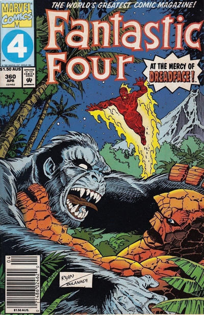 Cover for Fantastic Four (Marvel, 1961 series) #360 [Australian]