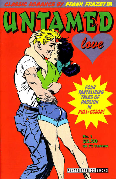 Cover for Frank Frazetta's Untamed Love (Fantagraphics, 1987 series) #1 [2nd printing]