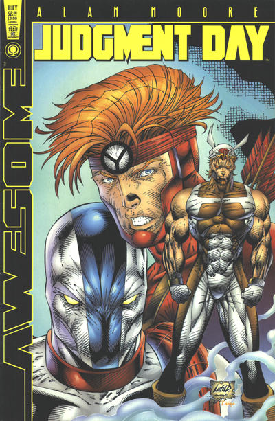 Cover for Judgment Day Omega (Awesome, 1997 series) #2 [Rob Liefeld Cover]