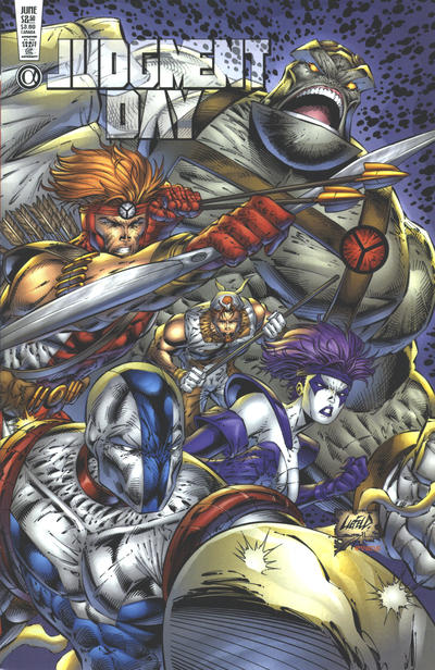 Cover for Judgment Day Alpha (Awesome, 1997 series) #1 [Rob Liefeld Cover]