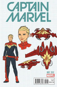 Cover Thumbnail for Captain Marvel (Marvel, 2016 series) #1 [Incentive Kris Anka Design Variant]