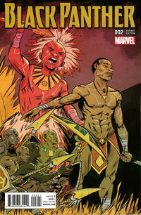 Cover Thumbnail for Black Panther (Marvel, 2016 series) #2 [Sanford Greene Connecting Cover B Variant]