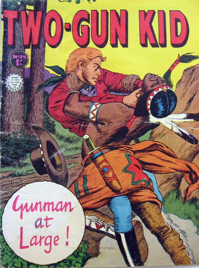 Cover for Two-Gun Kid (Horwitz, 1954 series) #34