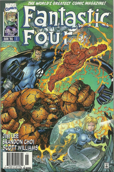 Cover for Fantastic Four (Marvel, 1996 series) #1 [Newsstand]