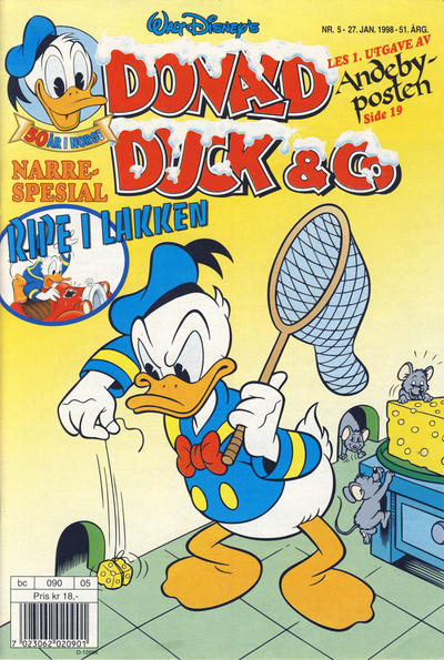 Cover for Donald Duck & Co (Hjemmet / Egmont, 1948 series) #5/1998