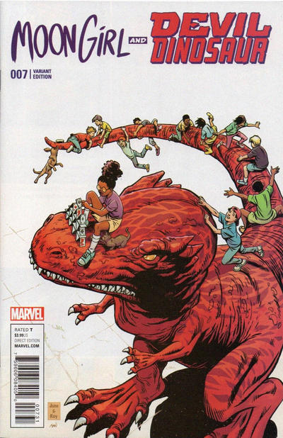 Cover for Moon Girl and Devil Dinosaur (Marvel, 2016 series) #7 [Incentive Classic Variant - June Brigman]