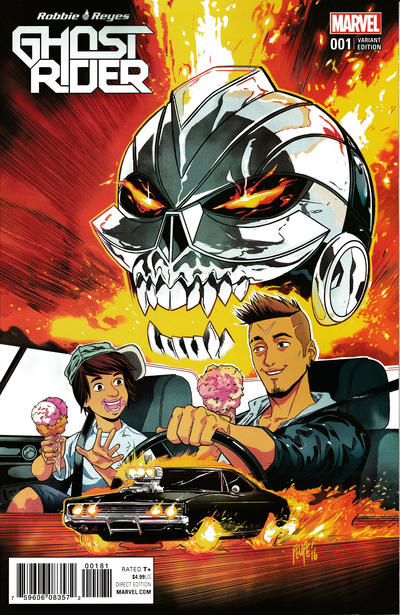 Cover for Ghost Rider (Marvel, 2017 series) #1 [Incentive Felipe Smith Variant]