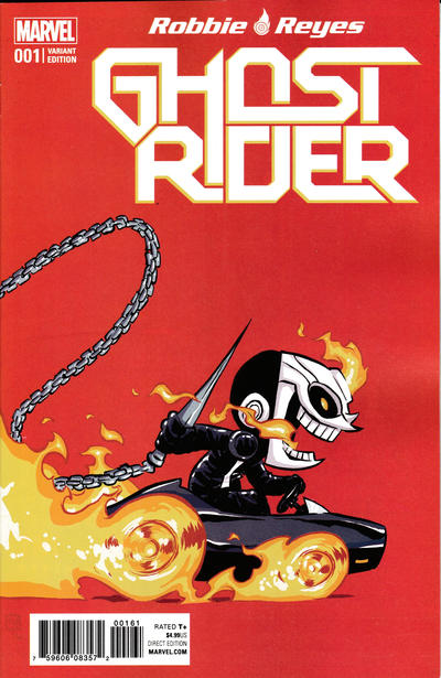 Cover for Ghost Rider (Marvel, 2017 series) #1 [Skottie Young Marvel Babies Variant]