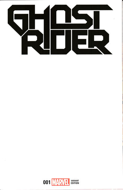 Cover for Ghost Rider (Marvel, 2017 series) #1 [Blank Cover Variant]