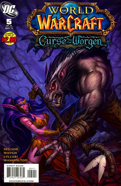 Cover for World of Warcraft: Curse of the Worgen (DC, 2011 series) #5