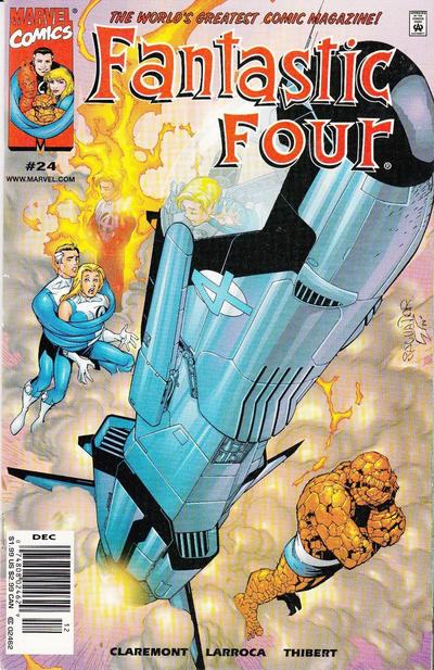 Cover for Fantastic Four (Marvel, 1998 series) #24 [Newsstand]