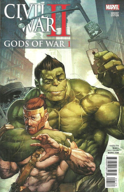 Cover for Civil War II: Gods of War (Marvel, 2016 series) #1 [Incentive Jay Anacleto Variant]