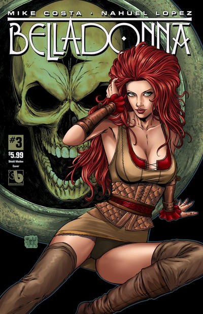 Cover for Belladonna (Avatar Press, 2015 series) #3 [Shield Maiden Cover - Matt Martin]