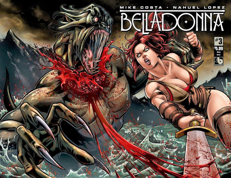 Cover for Belladonna (Avatar Press, 2015 series) #3 [Wraparound - Nahuel Lopez]