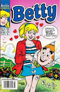 Cover Thumbnail for Betty (Archie, 1992 series) #15 [Newsstand]