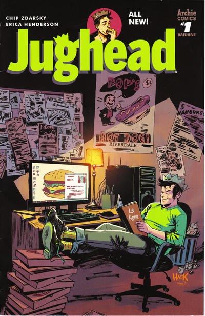 Cover for Jughead (Archie, 2015 series) #1 [Cover D Robert Hack]