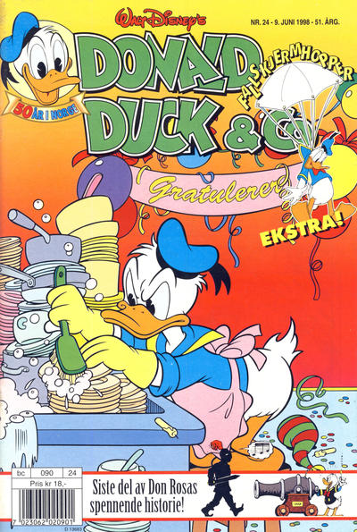 Cover for Donald Duck & Co (Hjemmet / Egmont, 1948 series) #24/1998