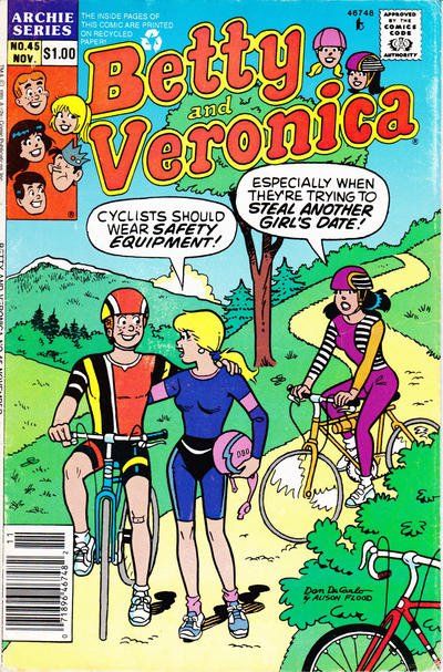 Cover for Betty and Veronica (Archie, 1987 series) #45 [Newsstand]