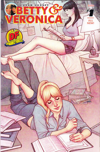 Cover for Betty and Veronica (Archie, 2016 series) #1 [Jenny Frison Variant Cover - X-Mas In July Package - Dynamic Forces]