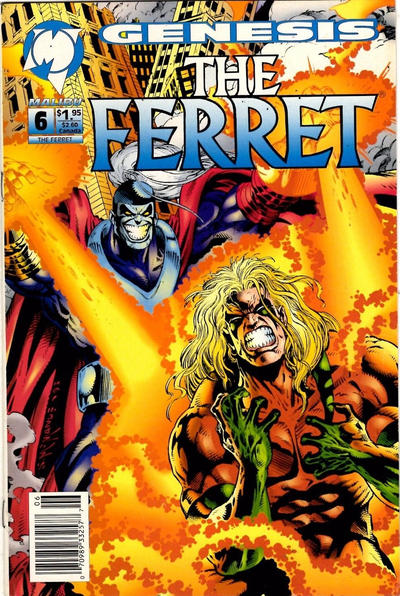 Cover for The Ferret (Malibu, 1993 series) #6 [Newsstand]