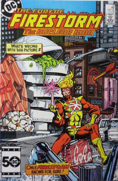 Cover for The Fury of Firestorm (DC, 1982 series) #37 [Direct]