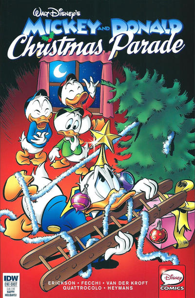 Cover for Mickey and Donald Christmas Parade (IDW, 2015 series) #2 [Subscription Cover]