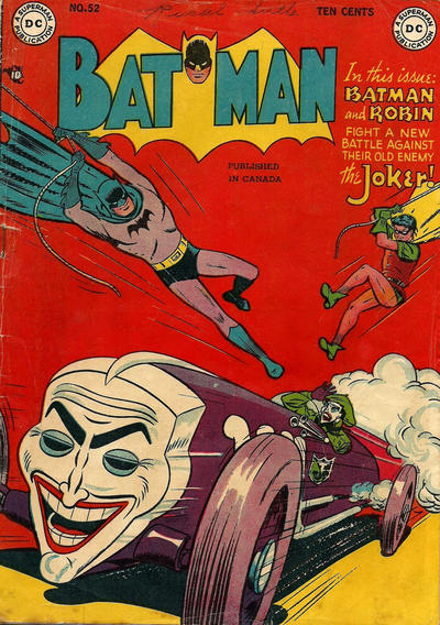 Cover for Batman (National Comics Publications of Canada Ltd, 1948 series) #52